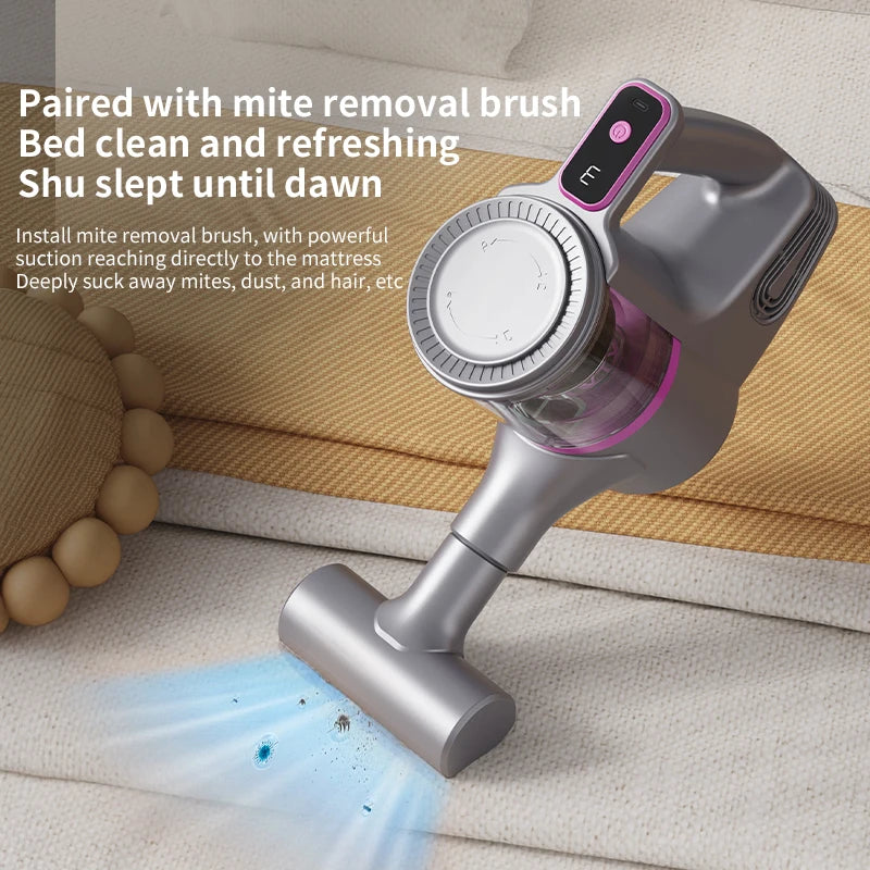 Cordless Vacuum Cleaner 15000Pa Strong Suction Stick Handheld 2 in 1 Lightweight for Carpet Hardwood Floor Pet Hair Car Cleaning