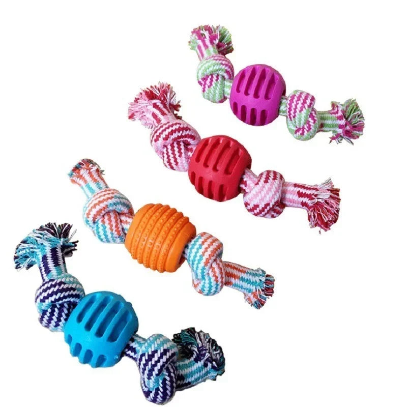 Pet Supplies, Dog Favors, Interactive Knot Design, Bite Resistant, Dog Chew Rope, Puppy Teething Toy, 1pc