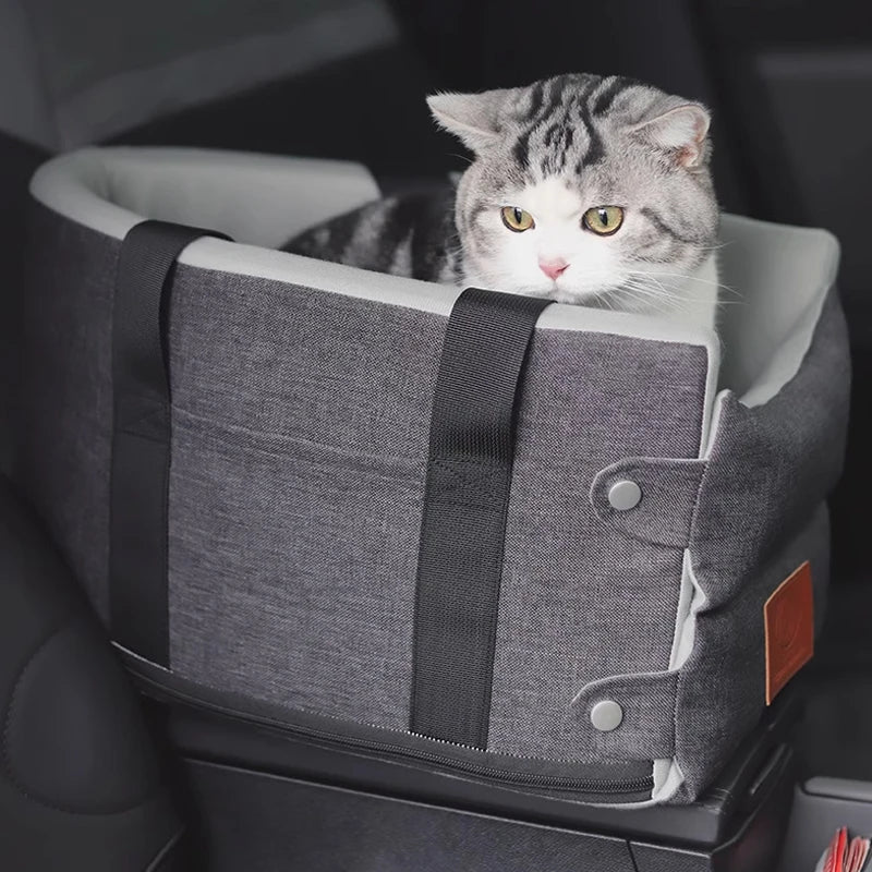 Portable Dog Cat Car Seat Travel Companionship Safety Pet Car Bed Safety Travel Cat DogBed Transport for Bag