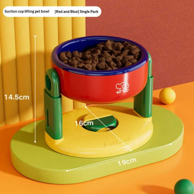 Pet supplies: Cat bowls/water bowls, dog bowls, tip-over resistant pet bowls, height adjustable.