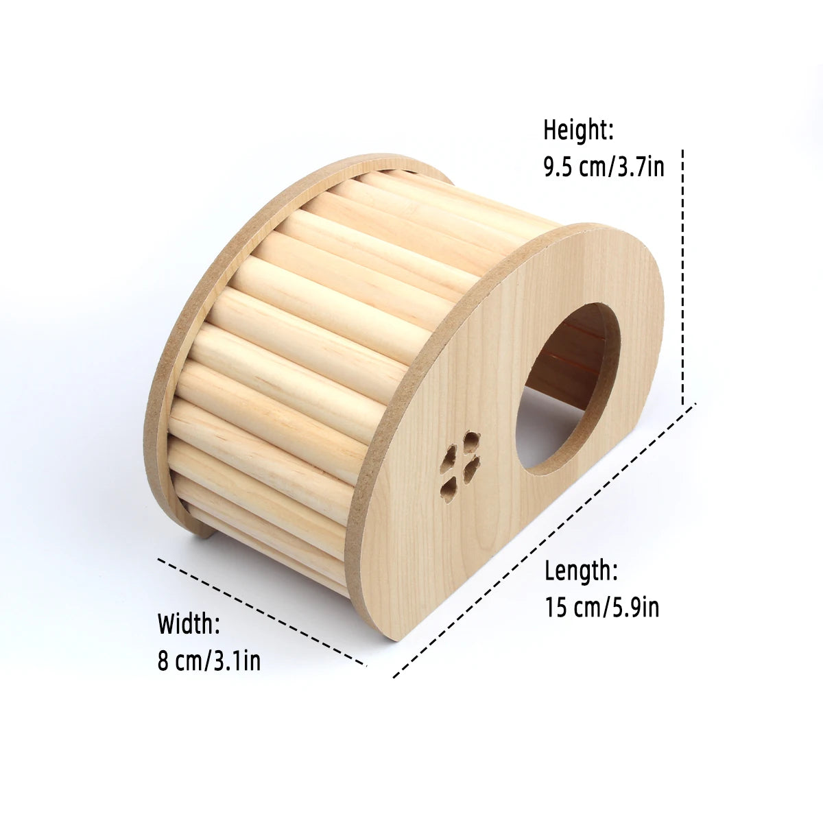 Small Pet Hamster Wooden House Sports Toys Fence Stairs Ladder Arch Bridge Nest Decoration Golden Bear Boredom Relief Toys