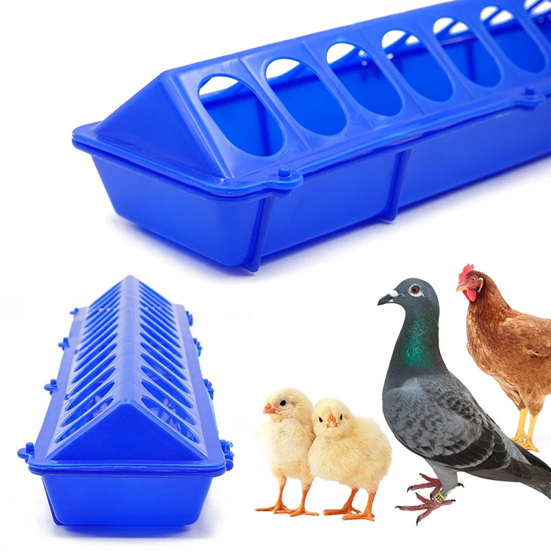 50 Cm Flip-Top Poultry Ground Feeder Chicken Poultry Feeder Trough Chicken Farming Tool Pheasant Feeding Bucket Quality Chick