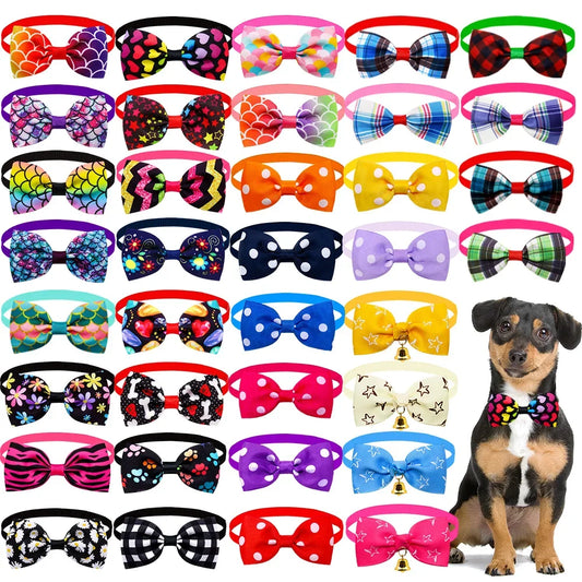 Cute Dog Bowtie Small Dog Bowtie Bulk Dogs Accessories Fashion Dog Bow Tie Pet Supplies Pet Bow Tie Collars for Small Dogs