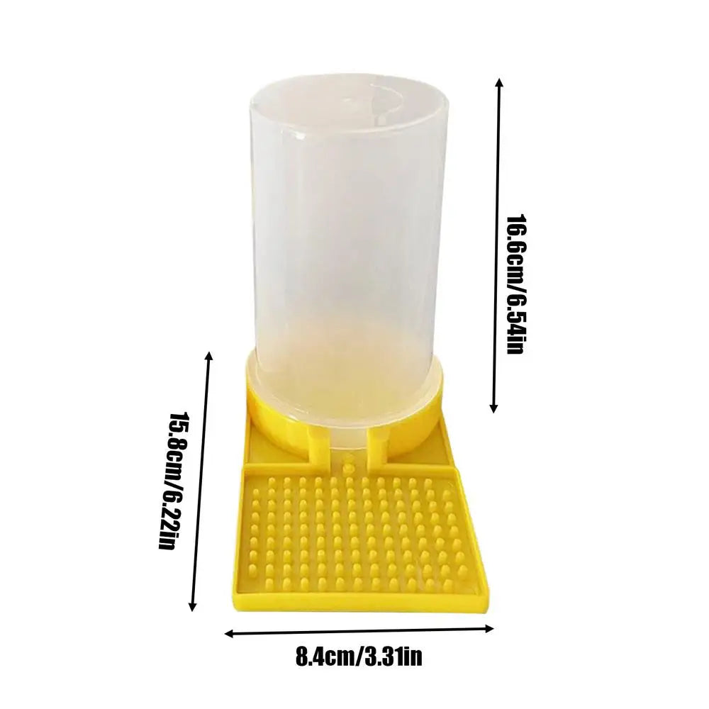 Poultry Feeder  Water Cup  Leakproof Large Capacity Clear Feeder Water Cup Feeding Container for Chicks Quail Bee Feeders