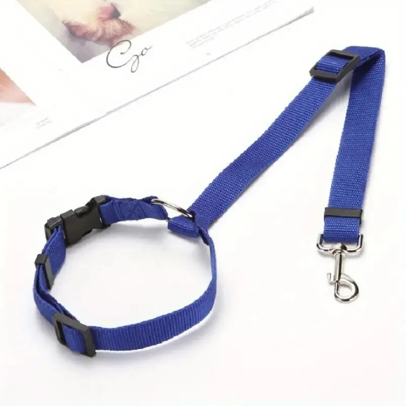 1PC Adjustable Pet Dog And Cat Seat Belt Safety Rope Car Headrest Restraint for Small Dogs Car Seat Belt Accessories