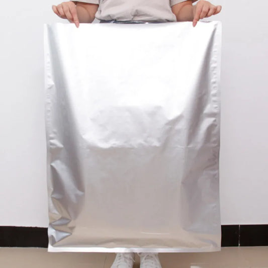 Large Aluminum Foil Vacuum Storage Bags Open Top 25 Pcs 50 Pcs Heat Sealing For Meat Powder Pet Food Packaging Pouches