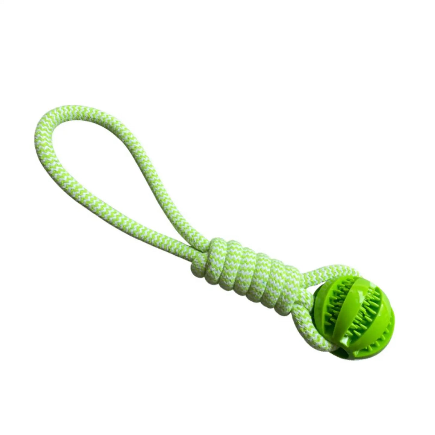 Interactive Dog Treat Ball with Rope