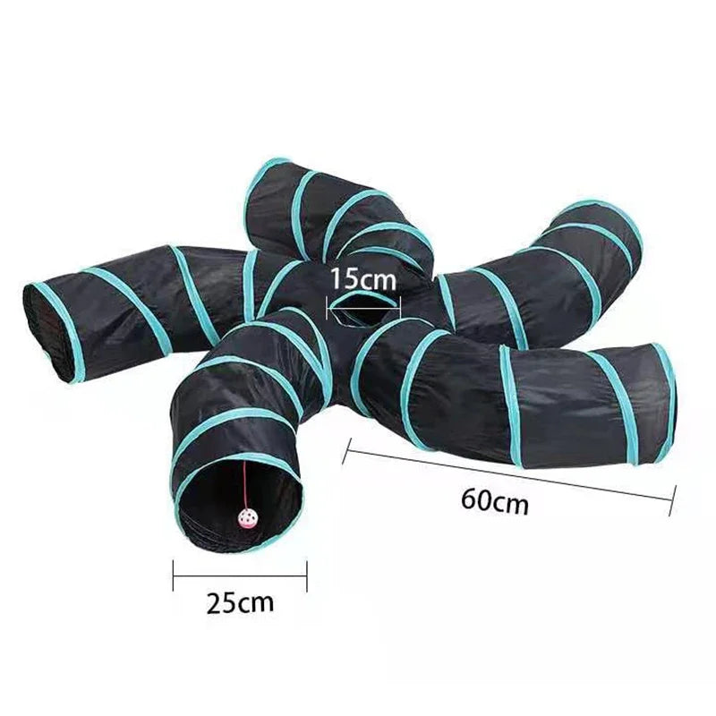 S Shape Pet Cat Tunnel Tube Funny Toys for Cats Foldable Cat Toys Interactive Rabbit Play Games Kitty Tunnel Chat Pet Product