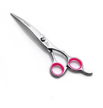 Pet Grooming Curved Scissors Set For Dogs Professional Trimming Bent Scissors Teddy Cutting Clippers