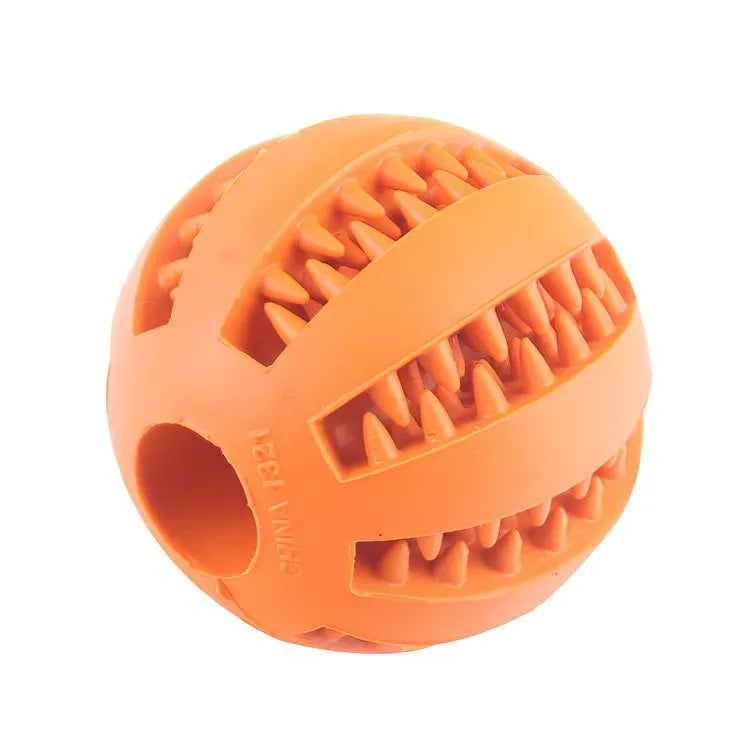 PetPeak Dog Toy Ball Non Toxic Bite Resistant Chew Toy With Treat Feeder Durable Safe Rubber Fetch Play