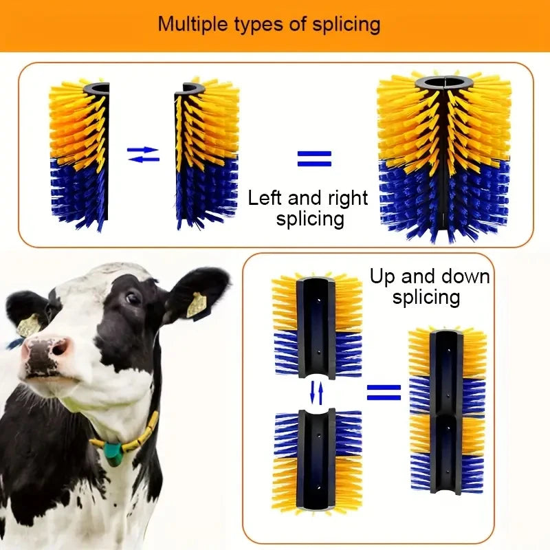 Farm Small Cattle Body Brush, Horse Body Brush, Dairy Cow Cleaning Brush, Cattle & Horse Universal Grooming Brush