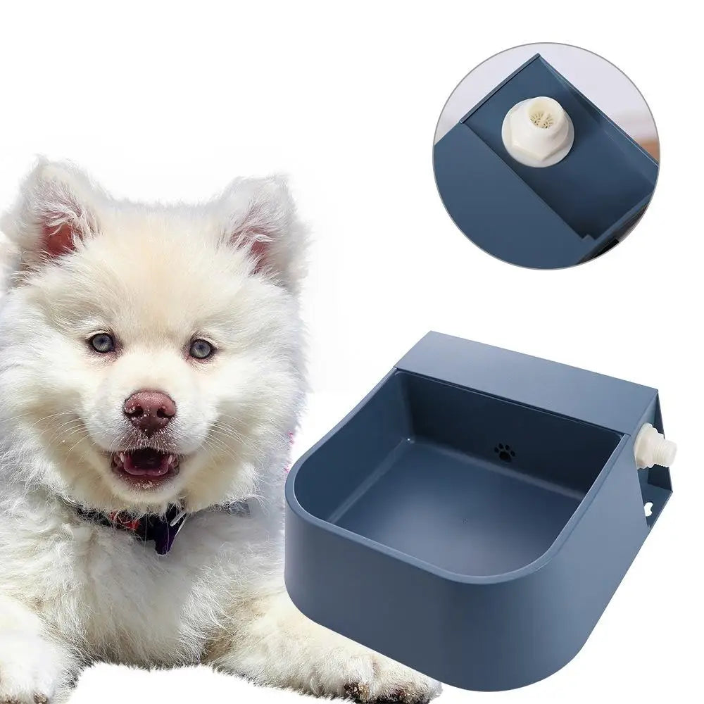 Pet Supplies 2L Pet Drinker Bowl Float Valve High Capacity Automatic Water Feeder Bowl Auto-Fill Drinker Dog Bowl Cats