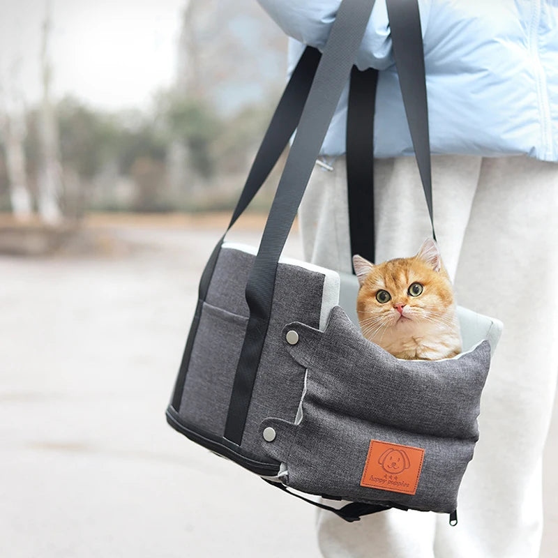 Portable Dog Cat Car Seat Travel Companionship Safety Pet Car Bed Safety Travel Cat DogBed Transport for Bag