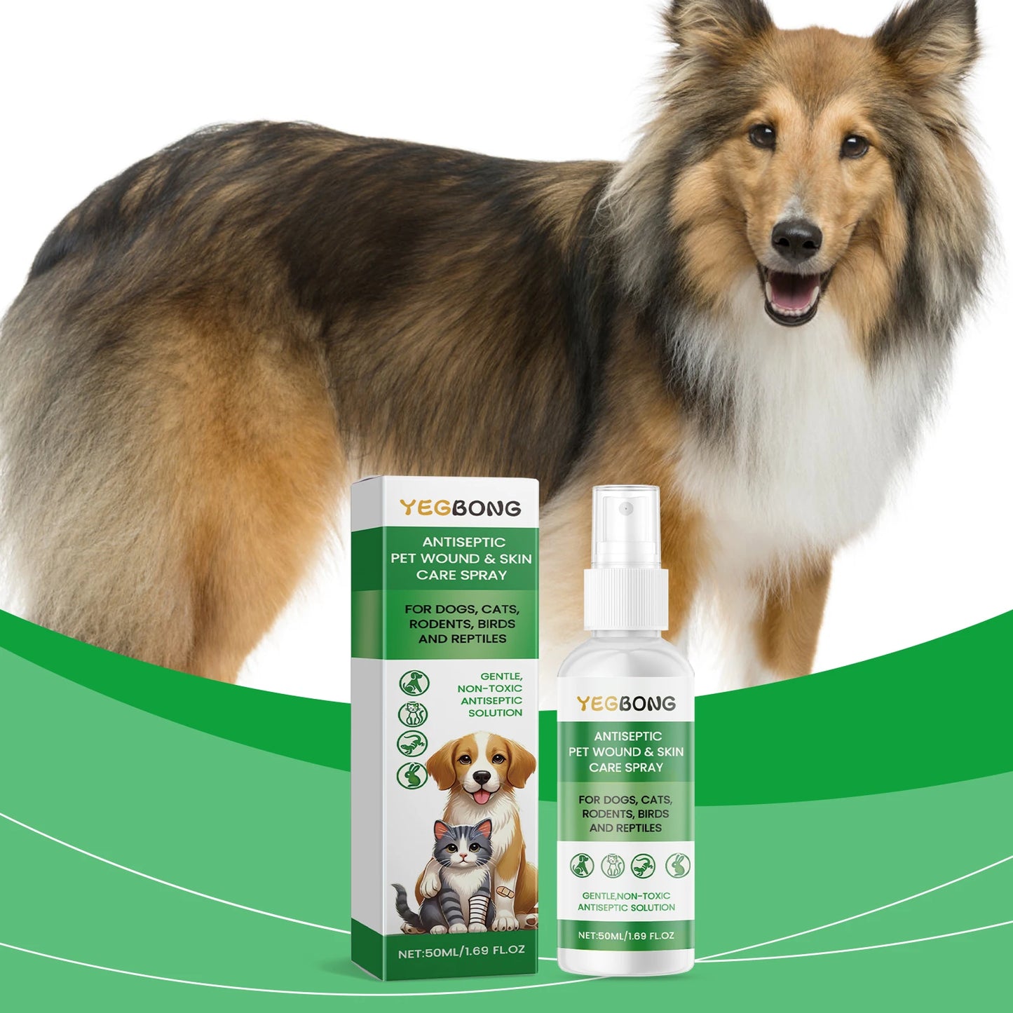 Pet Skin Care Spray Relieving Itching Reduce Redness Repairing Dryness Skin Long Lasting Moisturizing Pet Wound Skin Care Spray