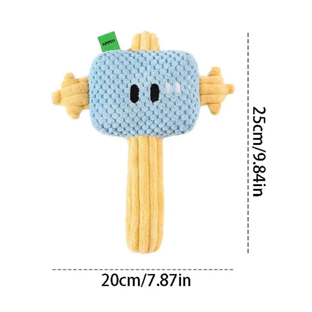 Pet Supplies Creative Hammer Dog Bite-resistant Soft Pet Squeaky Funny Wear-resistant Cleaning Tooth Chew Indoor Outdoor Use