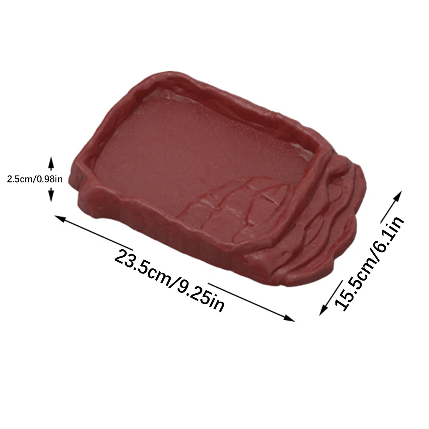 Reptile Water Dish Turtle Bathing Basin Frog Bathing Basin Can Be Used As Food Bowl And Water Basin For Reptiles & amphibians