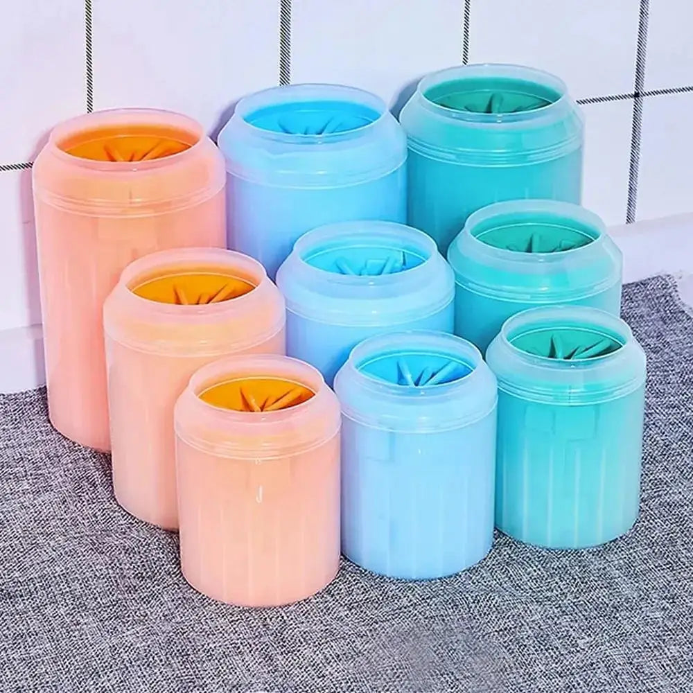 Pet Paw Cleaner Soft Silicone Foot Cleaning Brush Portable Pet Dogs Towel Foot Washer Cleaning Bucket Clean Brush Washing Cup