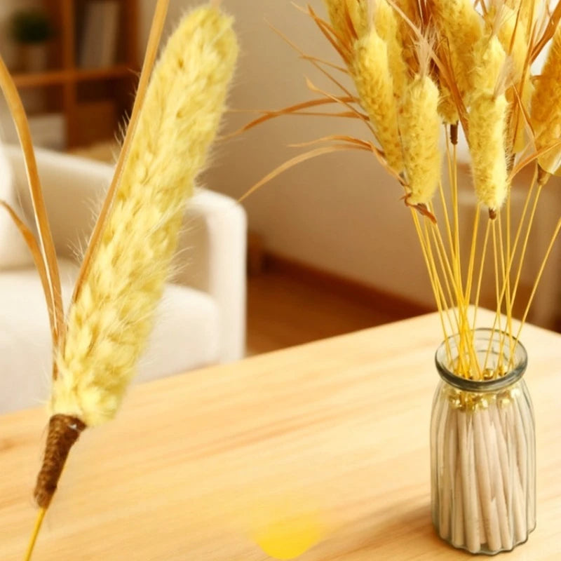 Cat Teaser Stick Toy Natural Bite Resistant Straw Bell Kitten Toy Pet Cat Teeth Cleaning Feather Teasing Stick Cat Accessories