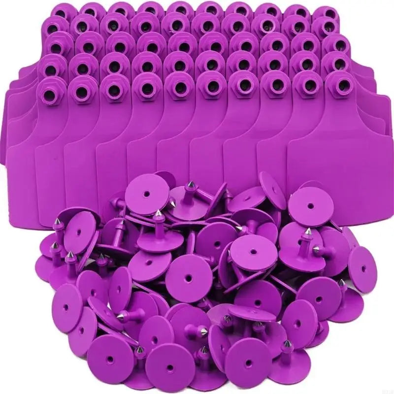 100 Count Livestock Identification Markers Large Size Blank Labels For Farm Animals Including Bovines Sheep And Swine B03E