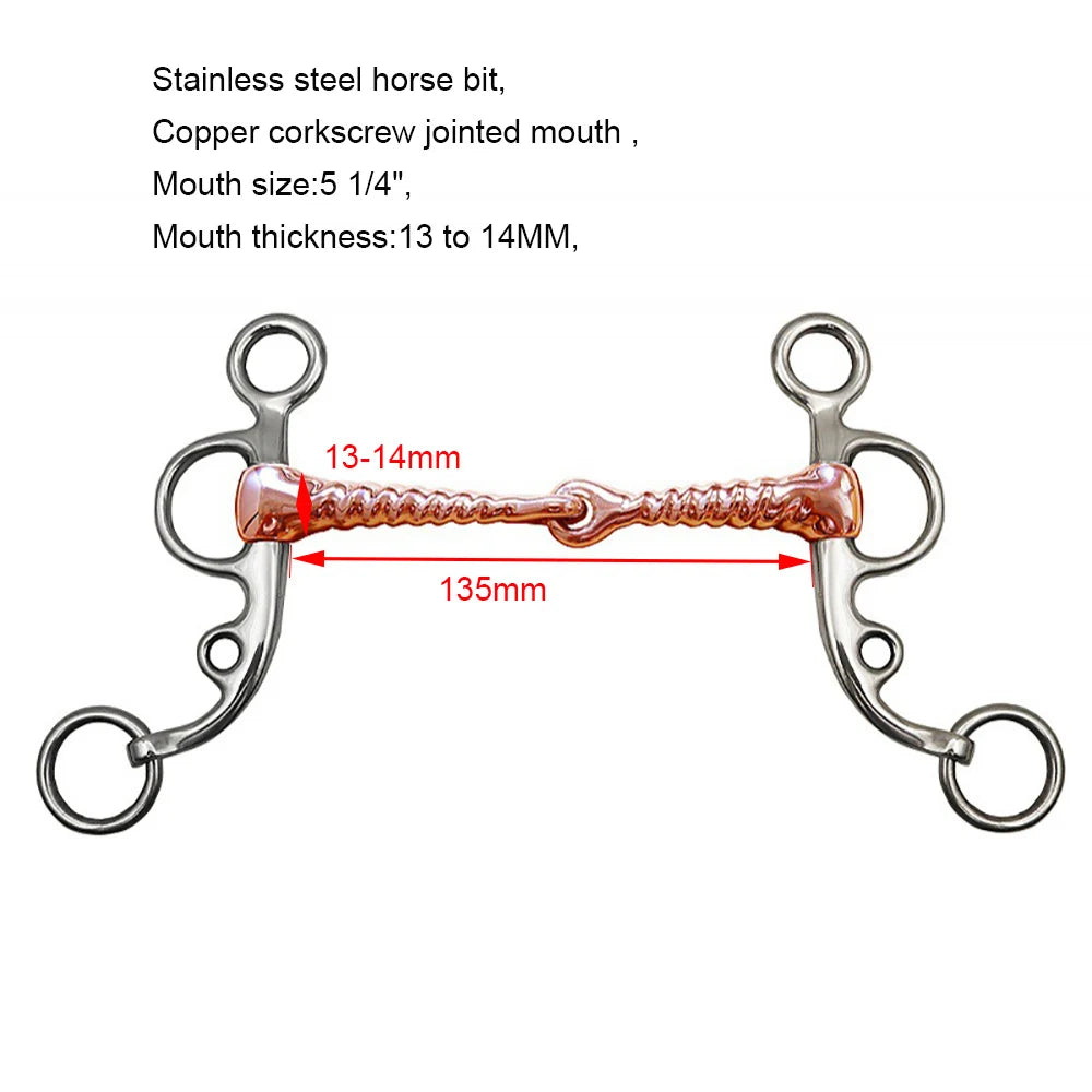 Title (SEO, ≤40 chars): Horse Bit Snaffle Gag for Training