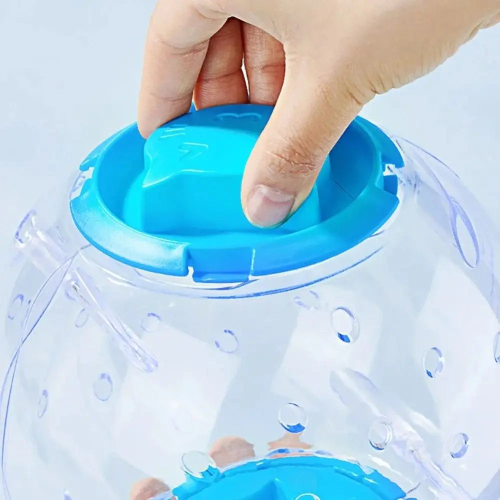 New 14cm/18cm Hamster Exercise Ball Traction Rope Transparent Running Ball Multi Purpose Multi-function Pet Supplies
