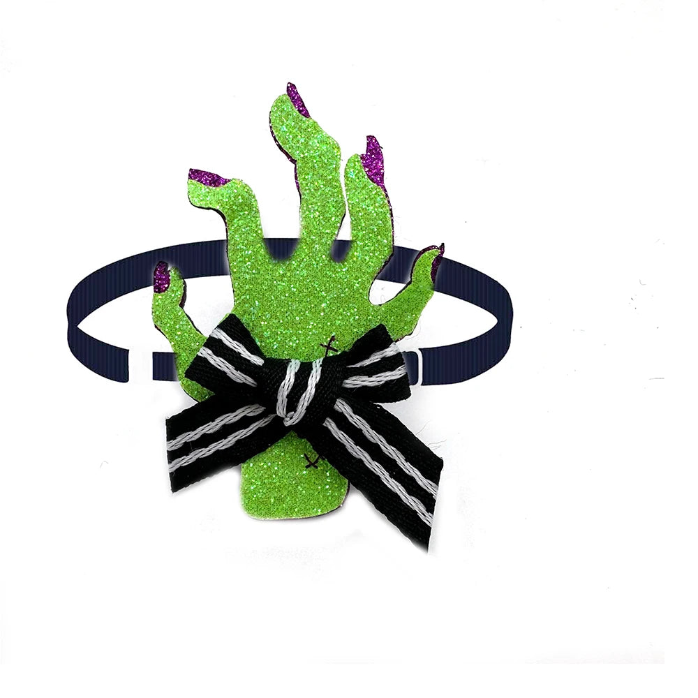 50/100pcs Halloween Fashion Pet Dog Grooming Bowtie Pumpkin Ghost Style Small Dog Cat Bow Tie Necktie for Dogs Pet Decoration