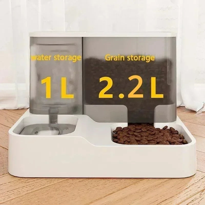 PetFlow SmartFeeder Pro 2.2L Dual Water Dispenser For Dogs - Auto Feeding And Hydration Convenience