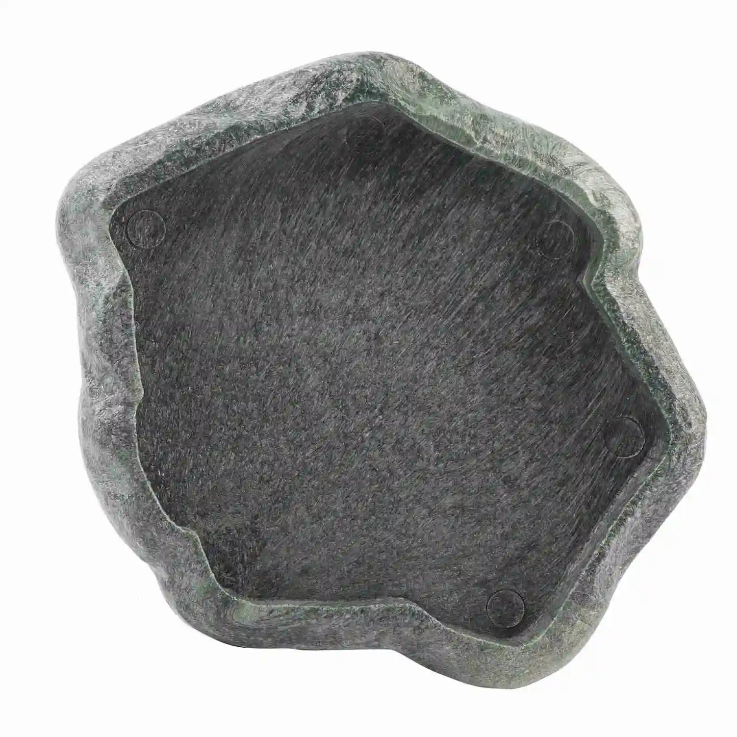 ABS Resin Durable Reptile Rock Food and Water Dish Feeder Bowl for Tortoise Lizard