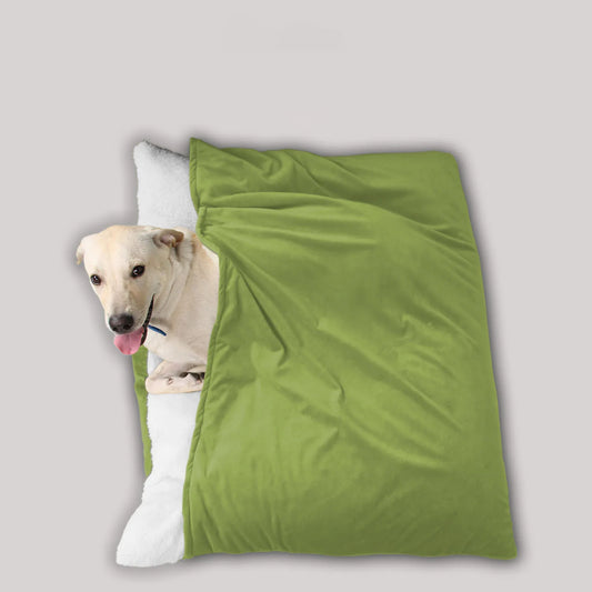 for Large Pet Sleeping Bag Pet Bed Dogs Kennel Winter Warm Removable Washable Bite-resistant PuppySofa Cushion Plush Cat Mat