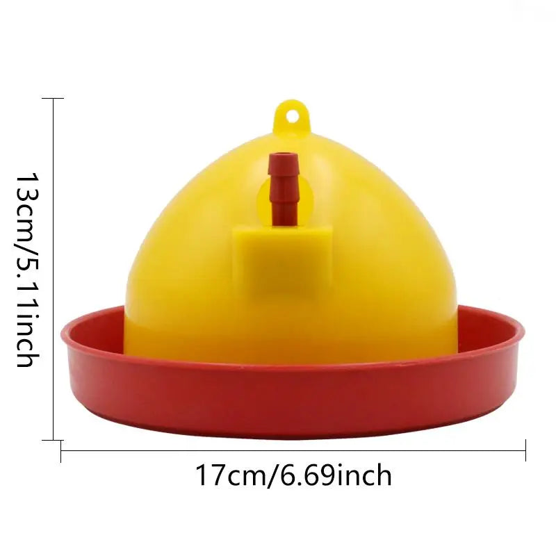 1Set Poultry Water Bowl Automatic Chicken Drinking Water Kettle Chicken Breeding Tools Breeding Feeding Watering Durable Supply