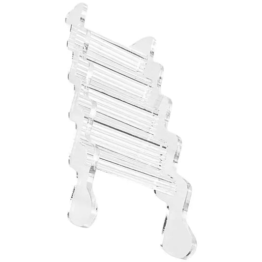 CrystalPaw Acrylic Hamster Ladder With Ramp Design - Clear Durable Climbing Toy For Small Pets