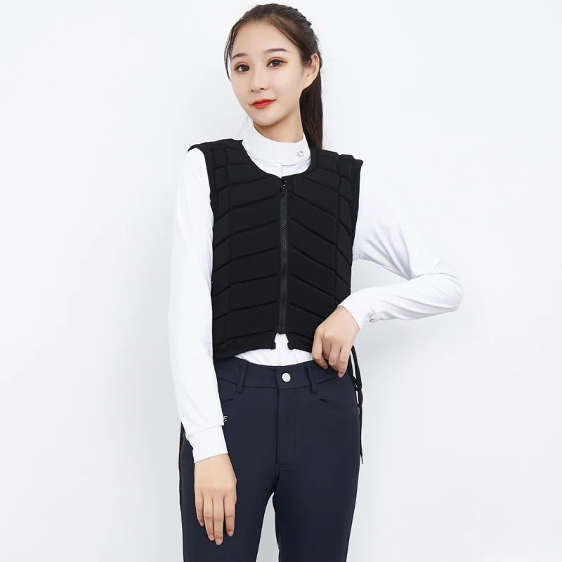Title (SEO, ≤40 chars): Kids Equestrian Vest Armor Durable Safe