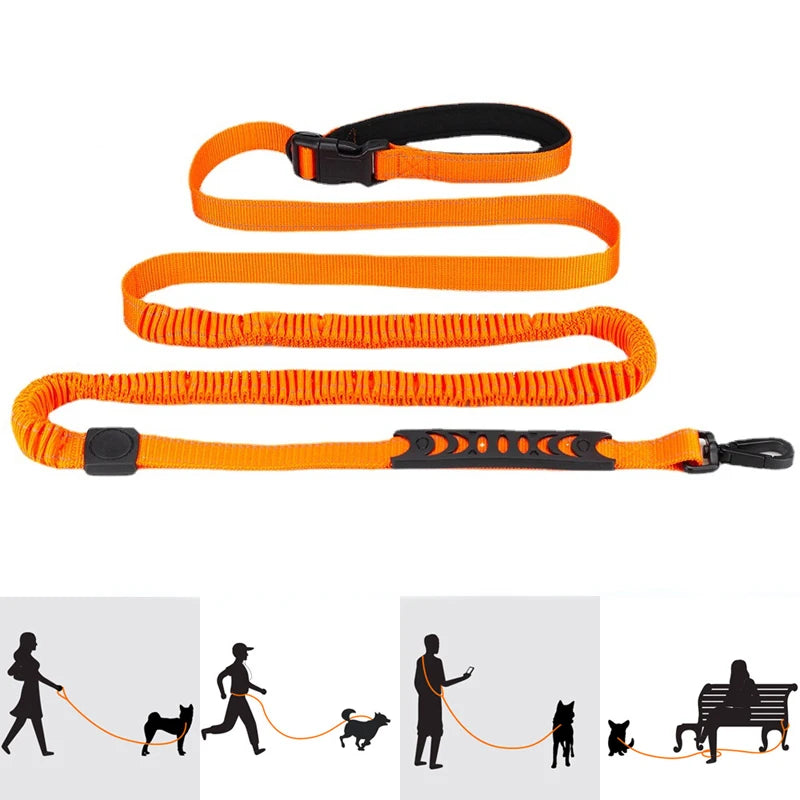 Hand Free Dog Leash for Pet Walking Reflective Leash with Dog leash Waist Belt Chest Strap Traction Rope Dog Accessories