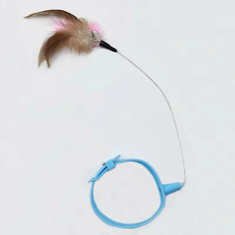 Cat Teaser Wand Steel Wire Dragon Cat Toy With Bell Fish Interactive Bite Resistant Durable Self Amusing Pet Toy For Cats