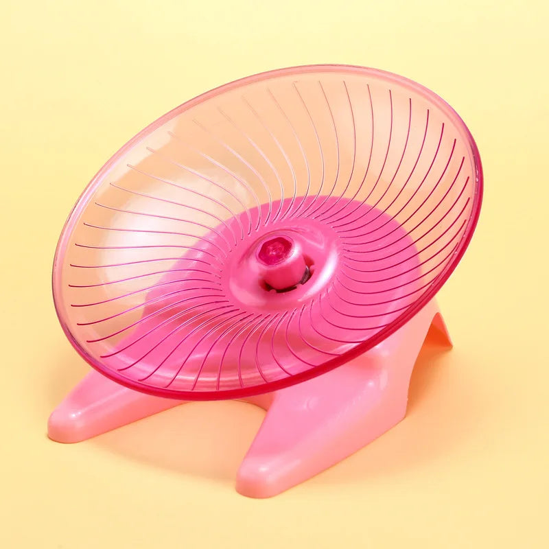 Silent Flying Saucer Hamster Wheel Easy Clean Anti Slip Exercise Running Wheel Spine Friendly For Dwarf Hamsters Gerbils Mice