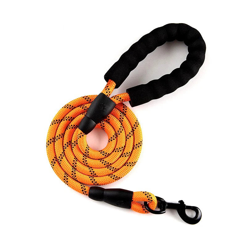 2M Pet Dog Leash with Soft Padded Handle Highly Reflective Dog Rope for Night Walking Suitable for Small Medium and Large Dogs