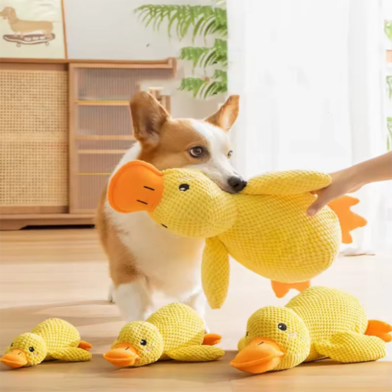 Plush Stomping Duck Dog Toy