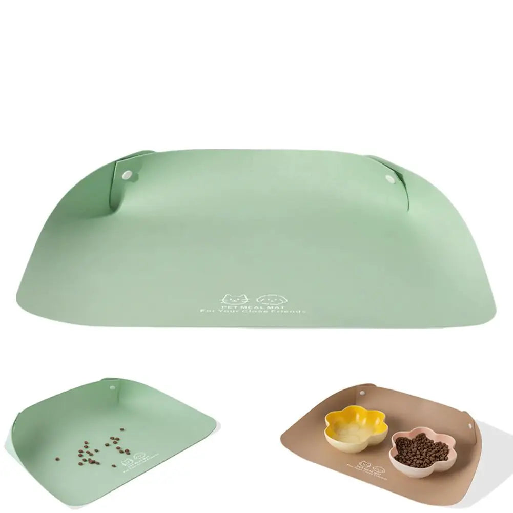 Pet Silicone Food Mat Placemat Waterproof Prevent Spills Dog Feeding Mats Easy to Clean Non-Slip Pet Feeding Water Supplies