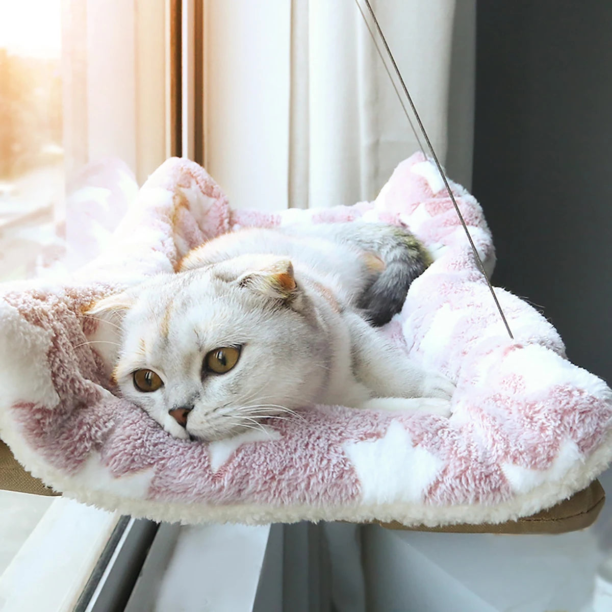 Cat Hammock Bed For Window Sunny Seat Washable And Detachable Suction Cup Shelf Pet Bed Accessories