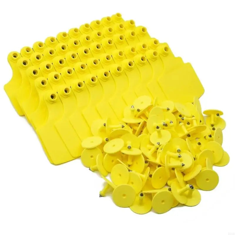 100 Count Livestock Identification Markers Large Size Blank Labels For Farm Animals Including Bovines Sheep And Swine B03E