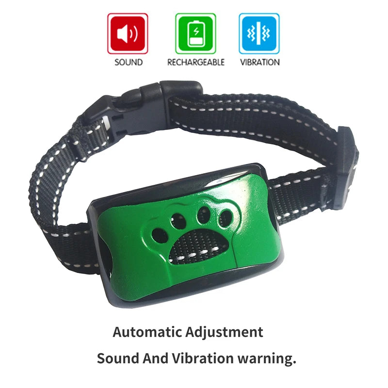 Pet Dog Anti Barking Device USB Electric Ultrasonic Dogs Training Collar Dog Stop Barking Vibration Anti Bark Collar Dropship