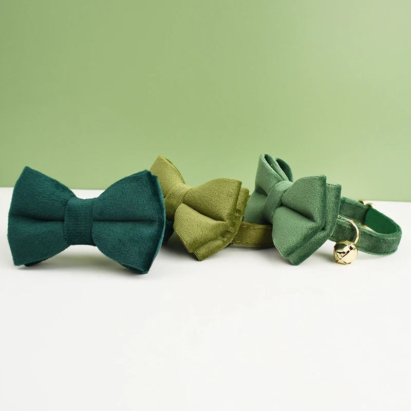 Title (SEO, ≤60 chars): Velvet Cat Collar With Bowknot And Breakaway Adjustable