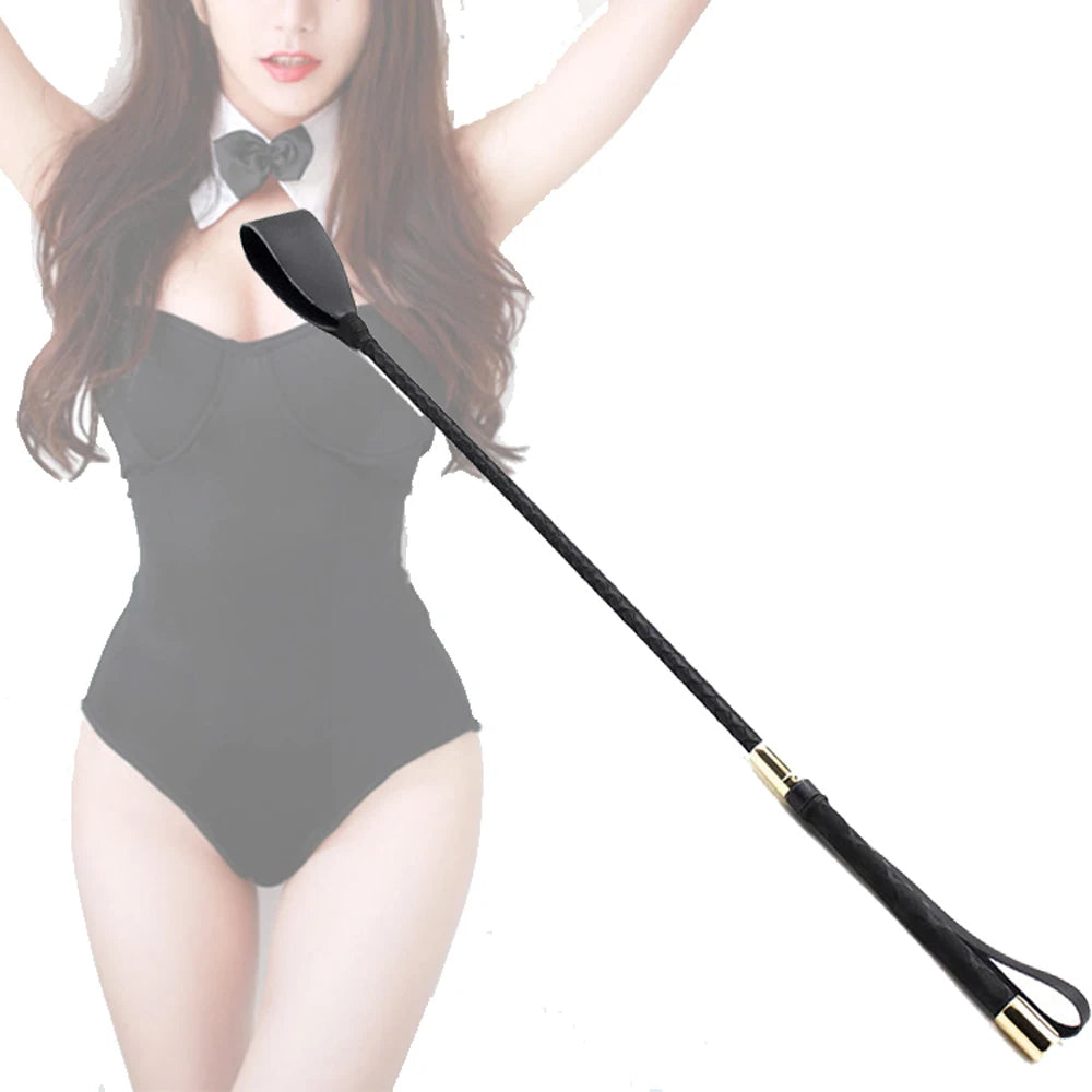 Premium Horse Riding Crop Leather Equestrianism Horse Crop with Double Slapper for Couples Equestrian Enthusiasts