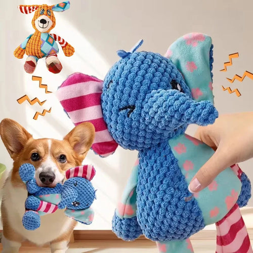 1/2 Pcs Pet Toys Dog Toys Plush Toys Bite Resistant Grind Teeth Relieve Boredom Make Noise Pet Supplies