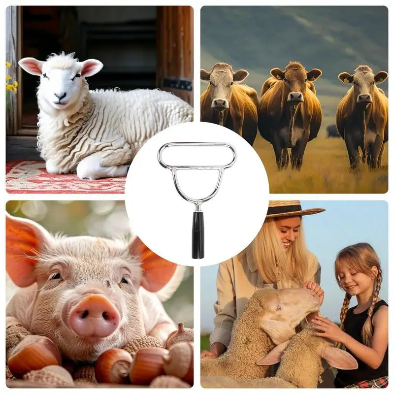 Cattle Mouth Opener Metal Mouth Gag Opener Anti-Slip Ergonomic Handle Lightweight Stable Tool for Sheep Cow Outdoor Livestock