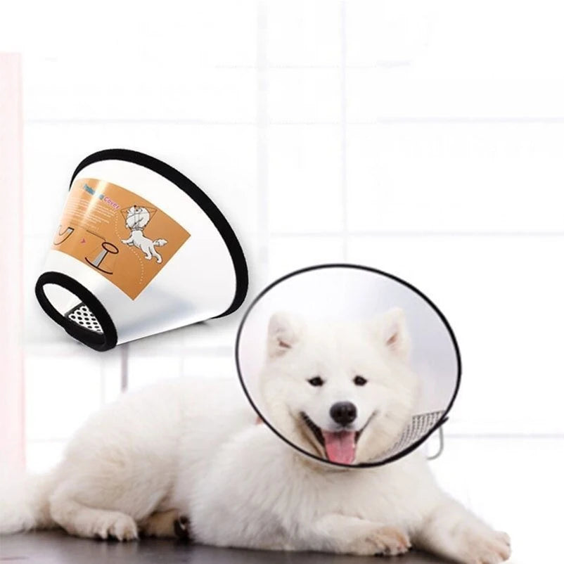Pet Dog And Cat Collar Large Dog Medium Dog Small Dog Bite Ring Anti-scratching Collar Recovery Collar