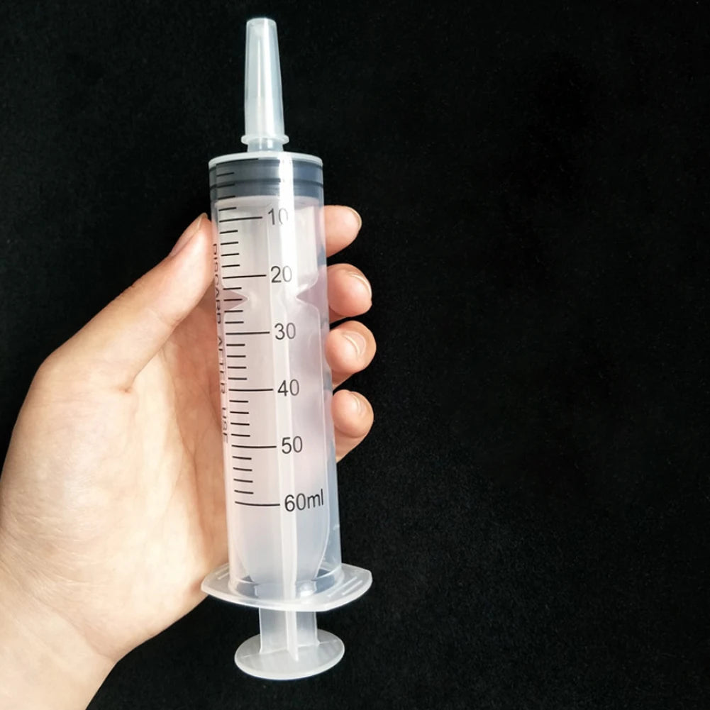 Reusable 60ml Plastic Nutritional Syringe For Pet Feeding Without Needle Small Dog 2 4 6 8 10 Pieces