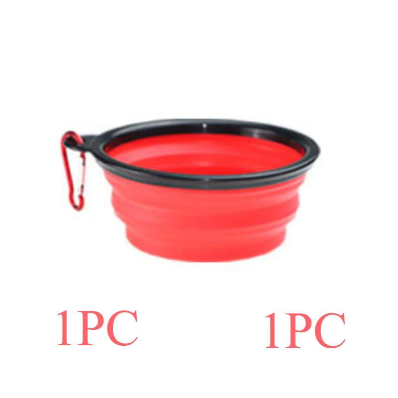 Outdoor Dog Bowl Collapsible Portable Puppy Drinking Container Wear-resistant and Drop-resistant Cat Bowl Travel Pet Accessories