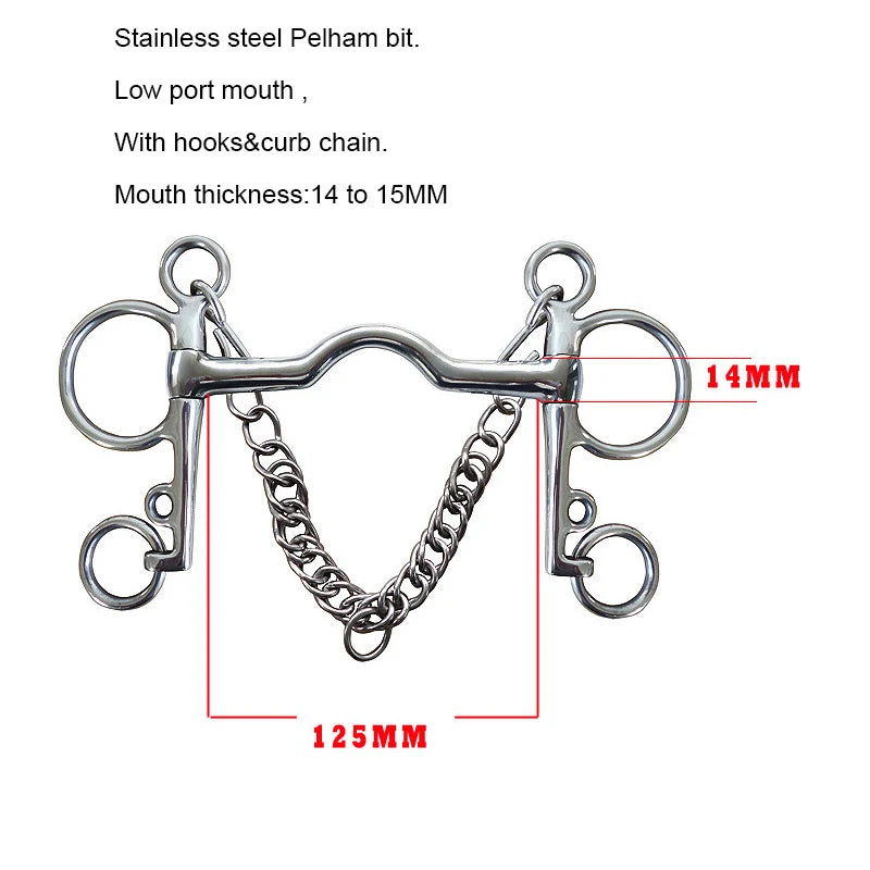 Title (SEO, ≤40 chars): Horse Bit Snaffle Gag for Training