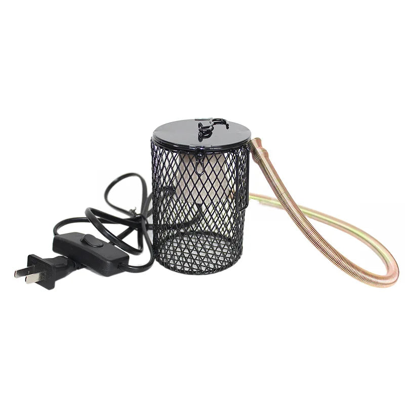 Reptile heat preservation lamp ceramic heating lamp  reptile  small pet ceramic heating lamp cover set against scald